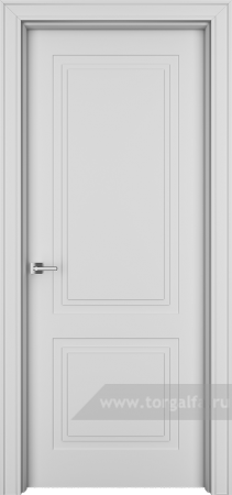 Глухая дверь Ofram (Офрам) Паспарту Psp2 (Белая эмаль)