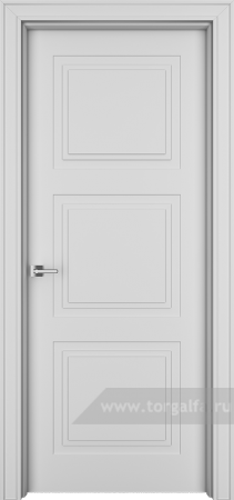 Глухая дверь Ofram (Офрам) Паспарту Psp33 (Белая эмаль)
