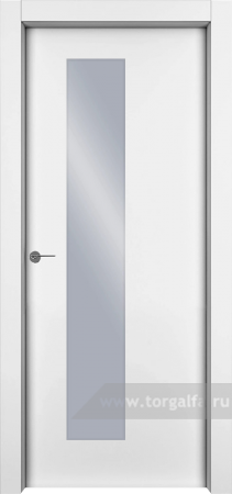 Дверь со стеклом Ofram (Офрам) 1001s (Белая эмаль)