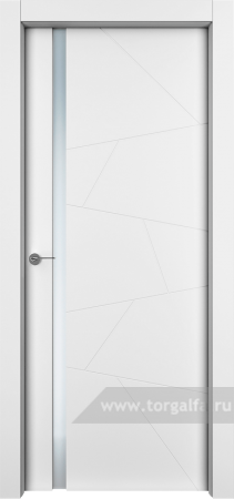 Дверь со стеклом Ofram (Офрам) Берген Berg стекло белое (Белая эмаль)