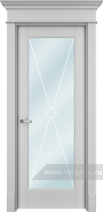 Дверь со стеклом Ofram (Офрам) Танжер TanXOs (Белая эмаль)