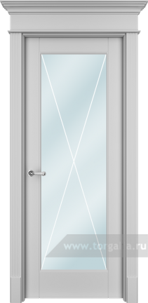 Дверь со стеклом Ofram (Офрам) Танжер TanXs (Белая эмаль)