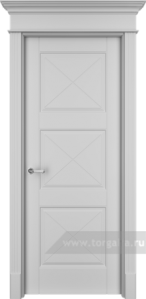 Глухая дверь Ofram (Офрам) Танжер Tan33X (Белая эмаль)