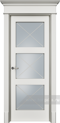 Дверь со стеклом Ofram (Офрам) Танжер Tan33Xs (9010 эмаль)