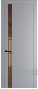 18PW Зеркало Bronza с молдингом Черный матовый