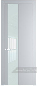 19PW Lacobel Белый лак с молдингом Серебро