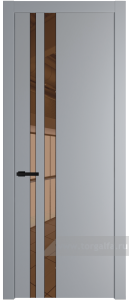 20PW Зеркало Bronza с молдингом Черный матовый