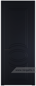 Дверь для санузла 36PA с профилем Черный матовый RAL9005