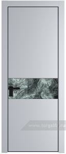 17PA Атриум серебро с профилем Черный матовый RAL9005