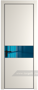 17PA Зеркало Blue с профилем Черный матовый RAL9005