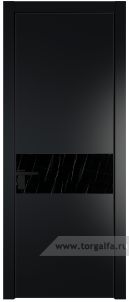 17PA Неро мрамор с профилем Черный матовый RAL9005
