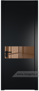17PA Зеркало Bronza с профилем Черный матовый RAL9005
