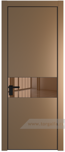 17PA Зеркало Bronza с профилем Черный матовый RAL9005