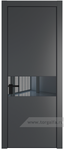 17PA Зеркало Grey с профилем Черный матовый RAL9005