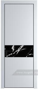 17PA Нефи черный узор серебро с профилем Черный матовый RAL9005