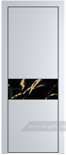 17PA Нефи черный узор золото с профилем Черный матовый RAL9005