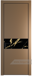 17PA Нефи черный узор золото с профилем Черный матовый RAL9005