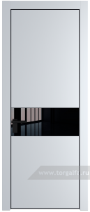 17PA Lacobel Черный лак с профилем Черный матовый RAL9005