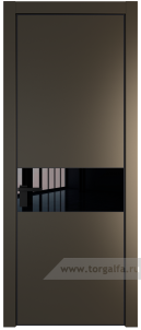 17PA Lacobel Черный лак с профилем Черный матовый RAL9005