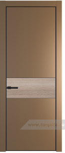 17PA вставка Дуб Сонома с профилем Черный матовый RAL9005