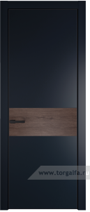 17PA вставка Дуб Тобакко с профилем Черный матовый RAL9005