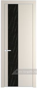 19PA Неро мрамор с профилем Черный матовый RAL9005