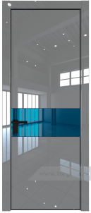 17LA Зеркало Blue с профилем Черный матовый RAL9005