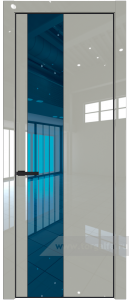 19LA Зеркало Blue с профилем Черный матовый RAL9005