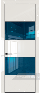 22LA Зеркало Blue с профилем Черный матовый RAL9005