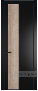 19PA вставка Дуб Сонома с профилем Черный матовый RAL9005
