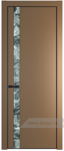 18PA Атриум серебро с профилем Черный матовый RAL9005