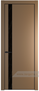 18PA Неро мрамор с профилем Черный матовый RAL9005