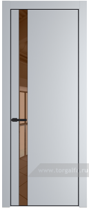 18PA Зеркало Bronza с профилем Черный матовый RAL9005
