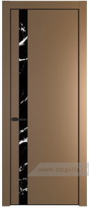 18PA Нефи черный узор серебро с профилем Черный матовый RAL9005