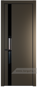 18PA Lacobel Черный лак с профилем Черный матовый RAL9005